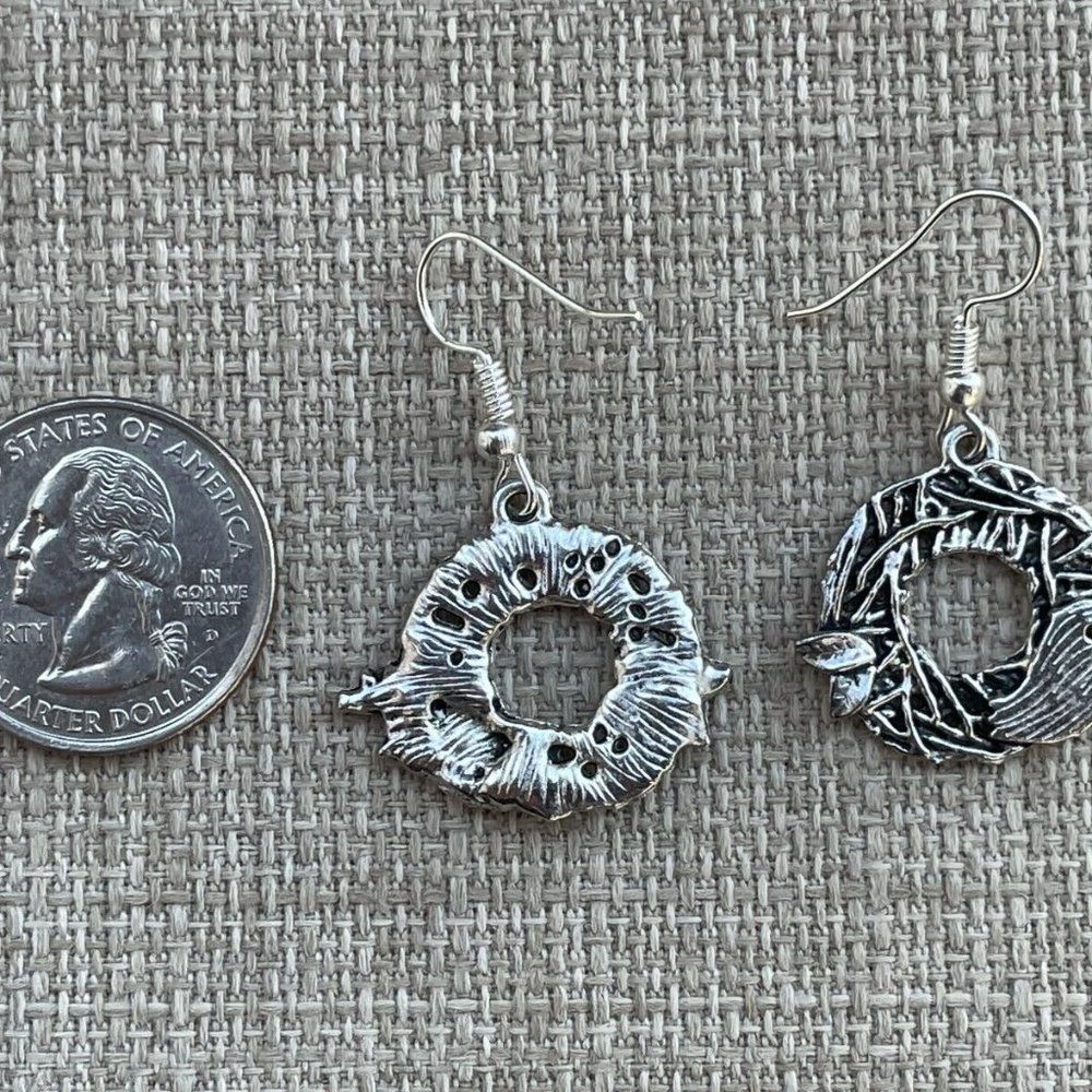 Women Earrings Silver Tone Fashion Jewelry Bird Earrings - Picture 7 of 11